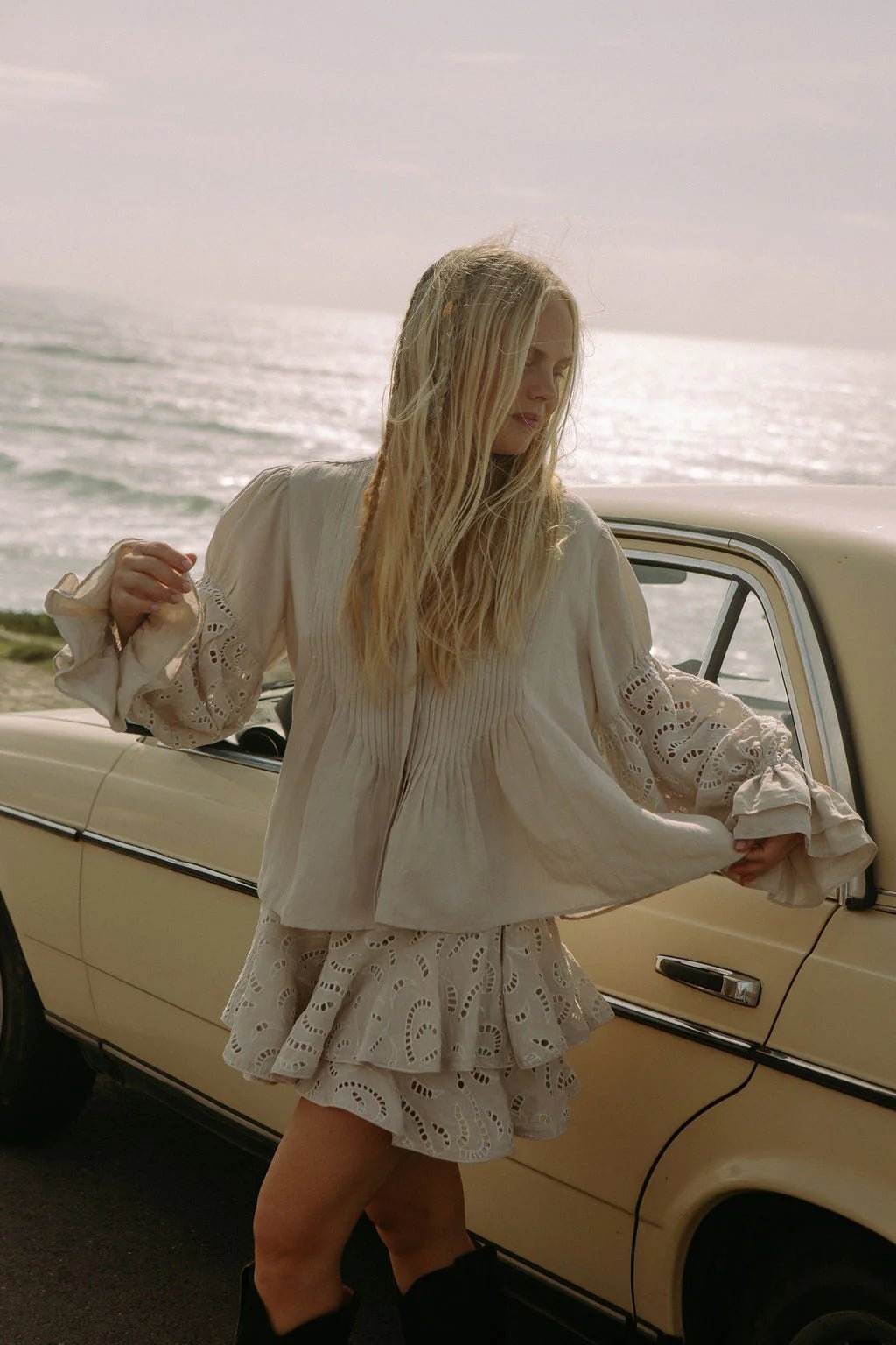 Coco Skirt Shorts Pearl | Shorts | Smuk - Dameklær på nett
