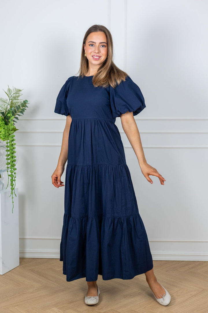Colea Ss Ankle Dress Navy Blazer | Kjoler | Smuk