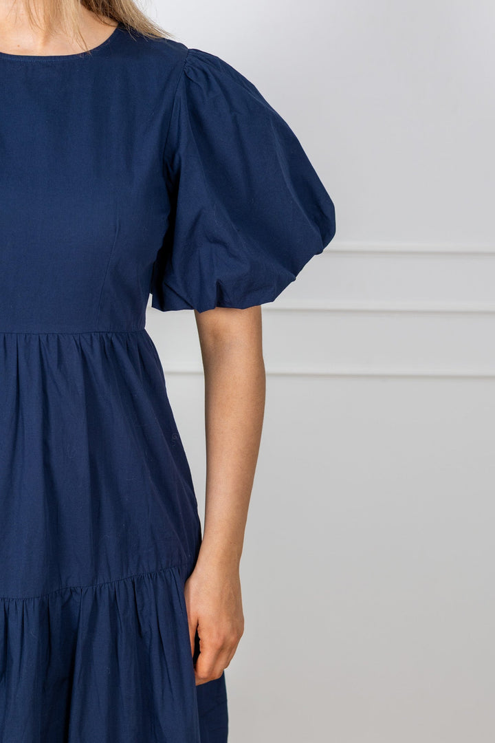 Colea Ss Ankle Dress Navy Blazer | Kjoler | Smuk