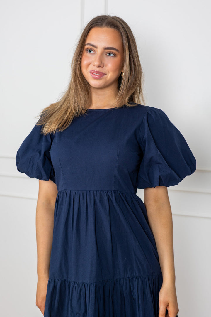 Colea Ss Ankle Dress Navy Blazer | Kjoler | Smuk