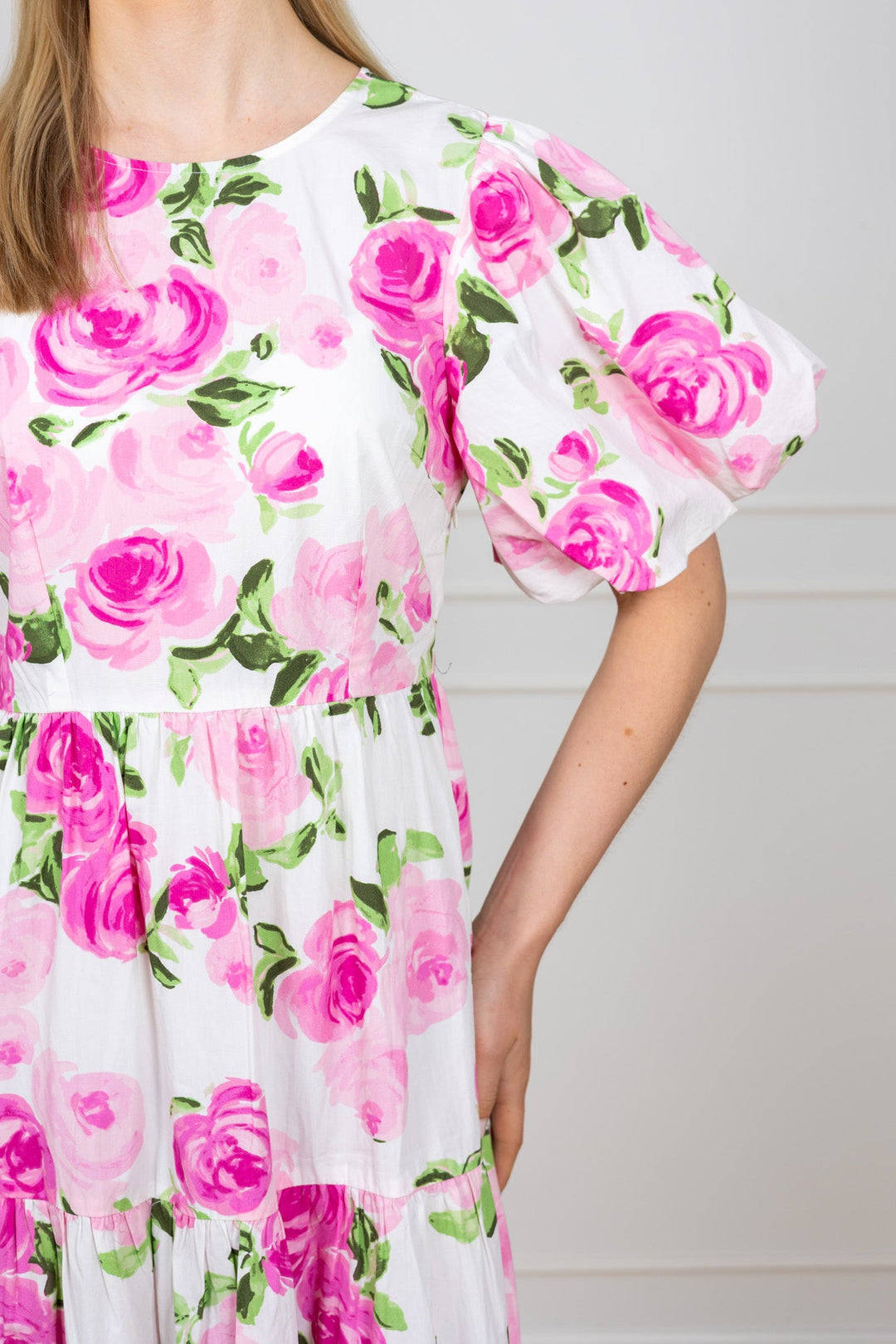 Colea Ss Ankle Dress Star White Pink Emula | Kjoler | Smuk