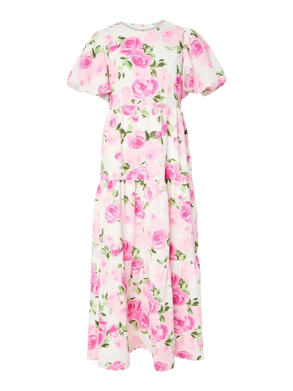 Colea Ss Ankle Dress Star White Pink Emula | Kjoler | Smuk