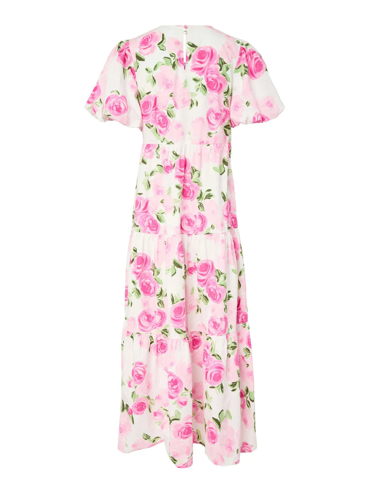 Colea Ss Ankle Dress Star White Pink Emula | Kjoler | Smuk