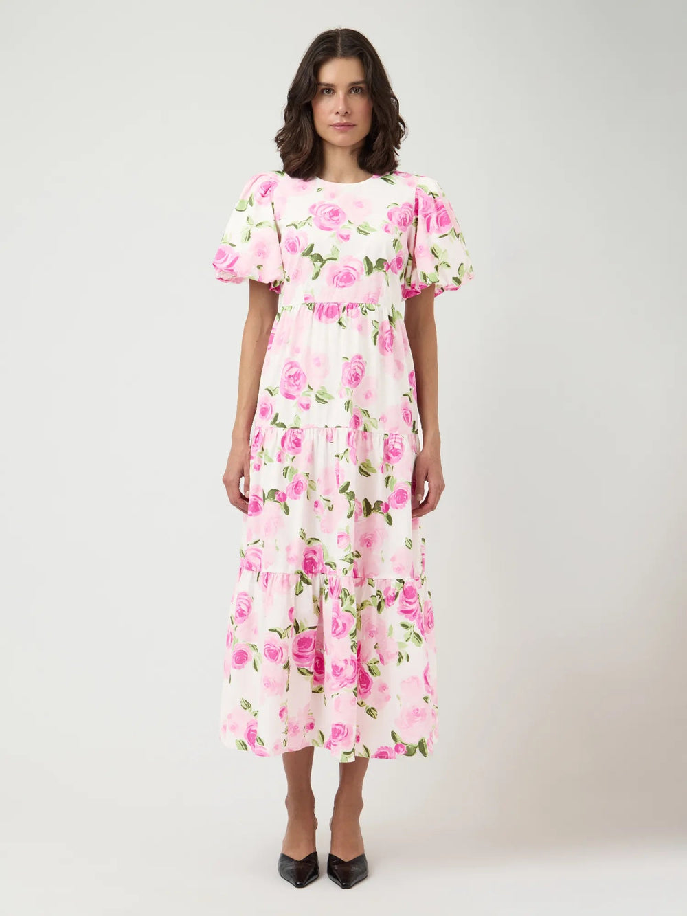 Colea Ss Ankle Dress Star White Pink Emula | Kjoler | Smuk