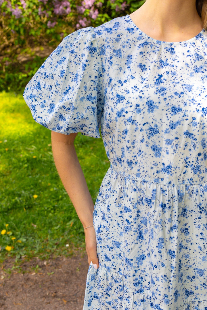 Colea Ss Dress Pristine Blue Donna Print | Kjoler | Smuk