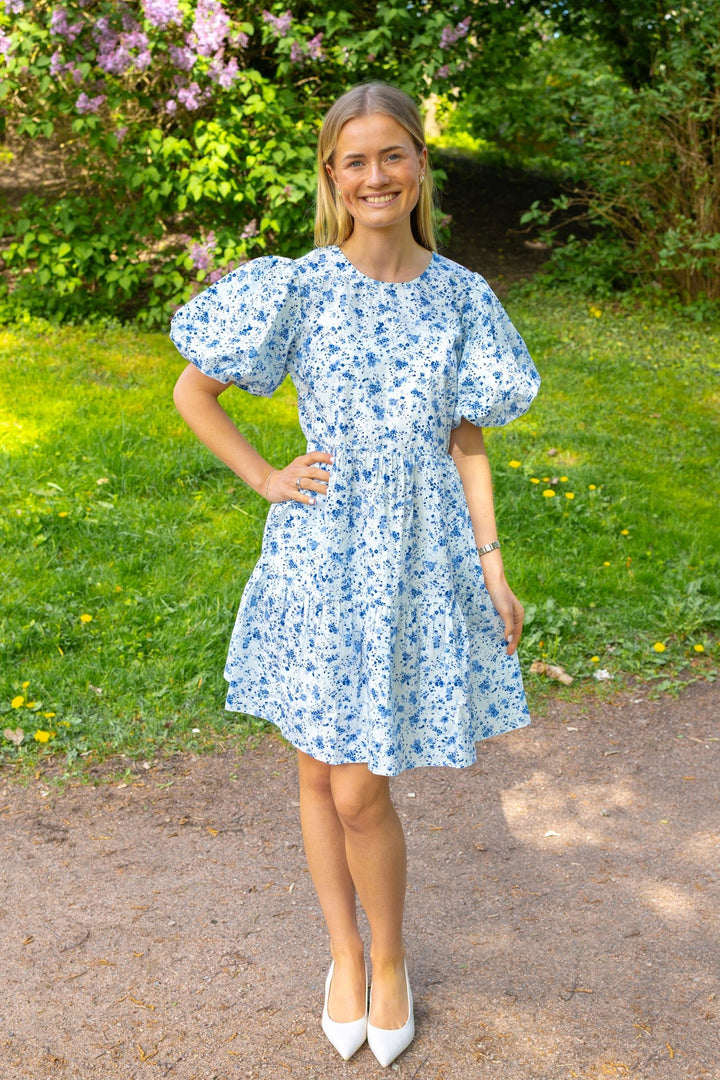 Colea Ss Dress Pristine Blue Donna Print | Kjoler | Smuk