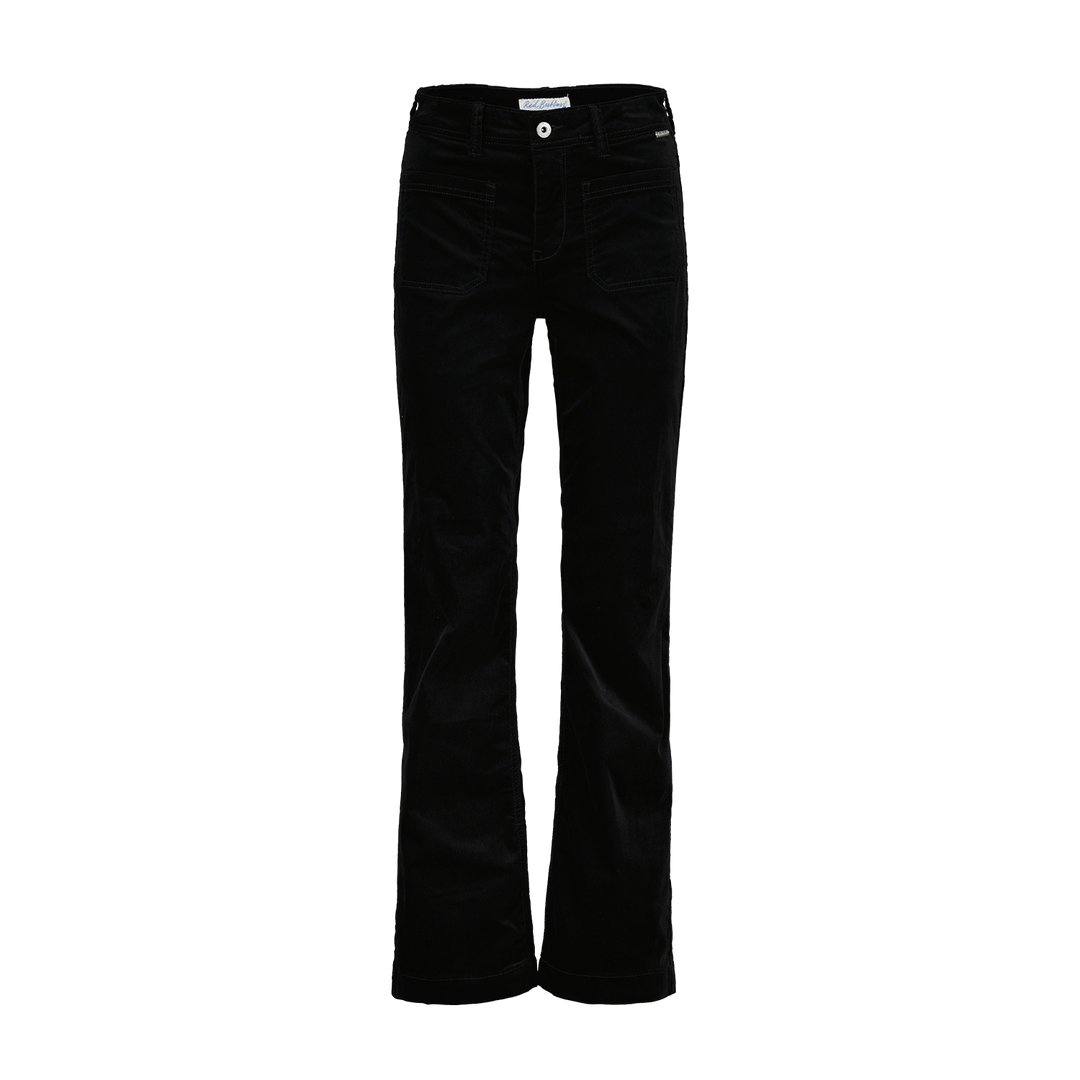 Colette Frontpatchpockets Velvet Black | Bukser | Smuk - Dameklær på nett