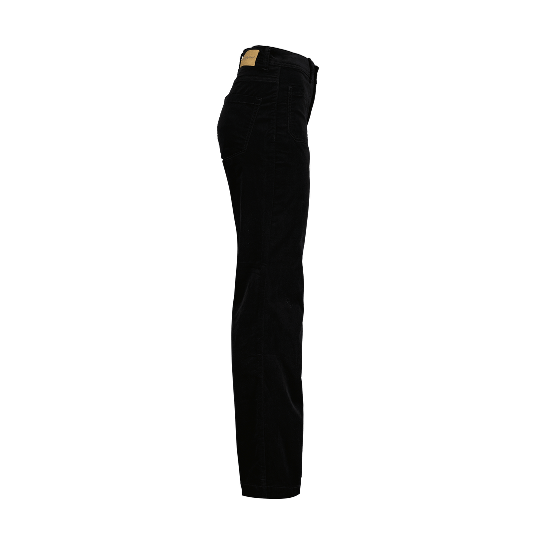 Colette Frontpatchpockets Velvet Black | Bukser | Smuk - Dameklær på nett