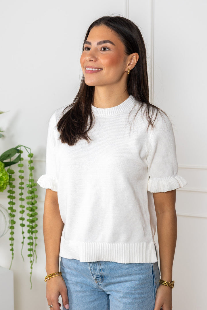 Colette Pullover White | Genser | Smuk