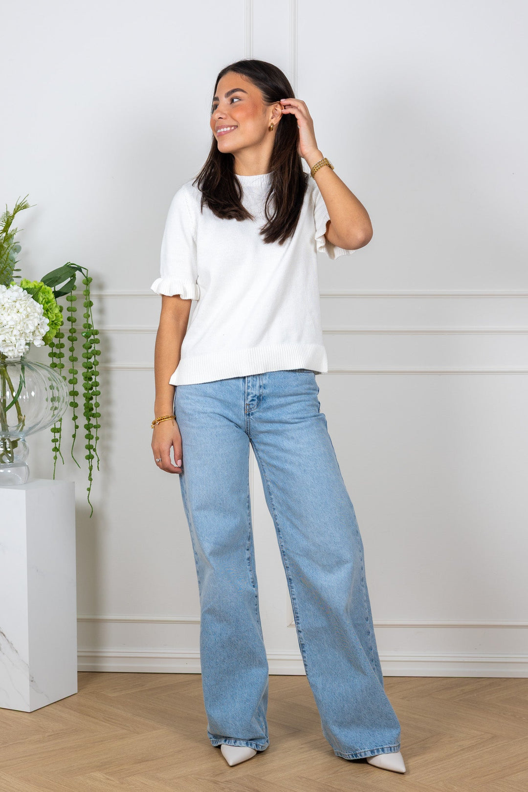 Colette Pullover White | Genser | Smuk