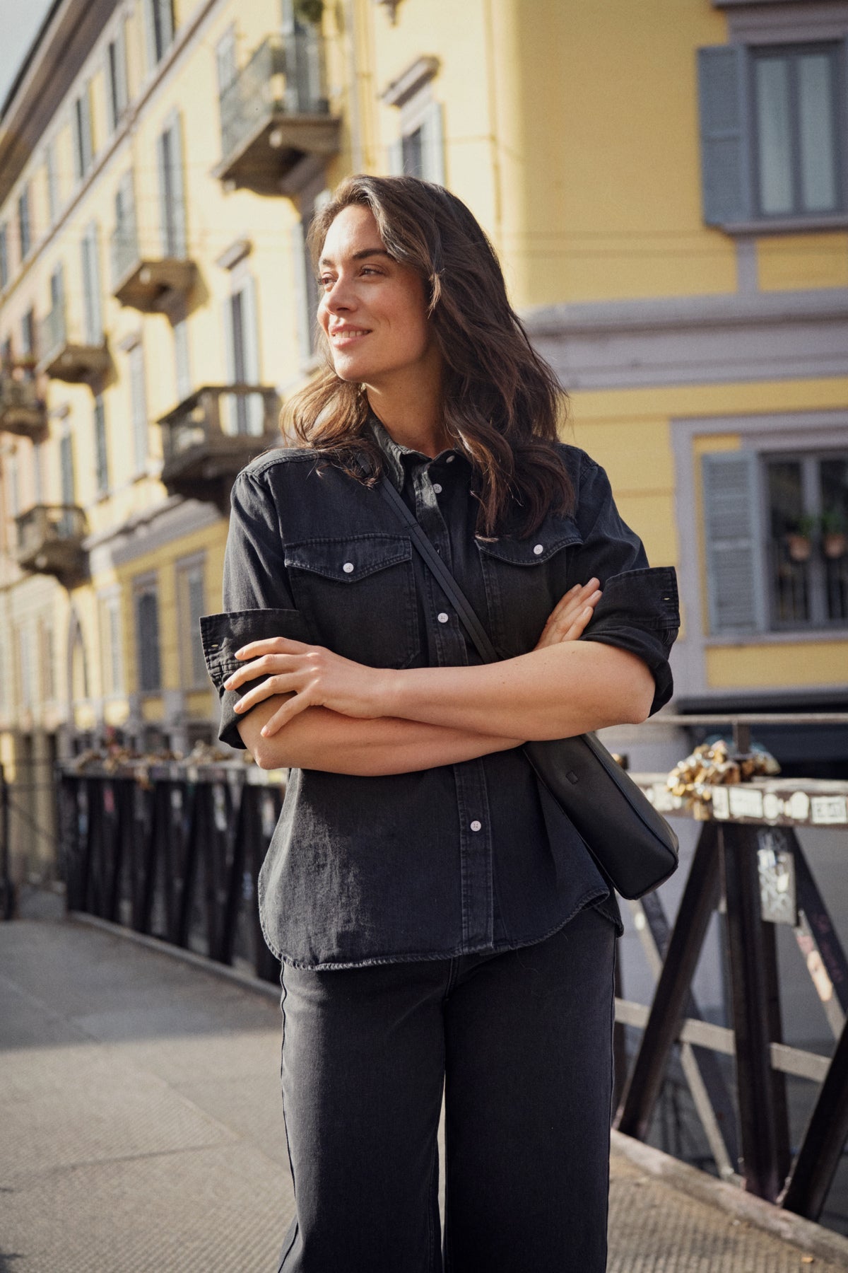 Part Two - Collettepw Shirt Washed Black Denim - Smuk