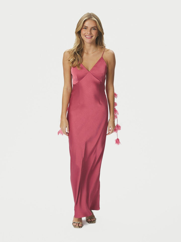 Colly Heavy Sateen Dress Cherry Pink | Kjoler | Smuk