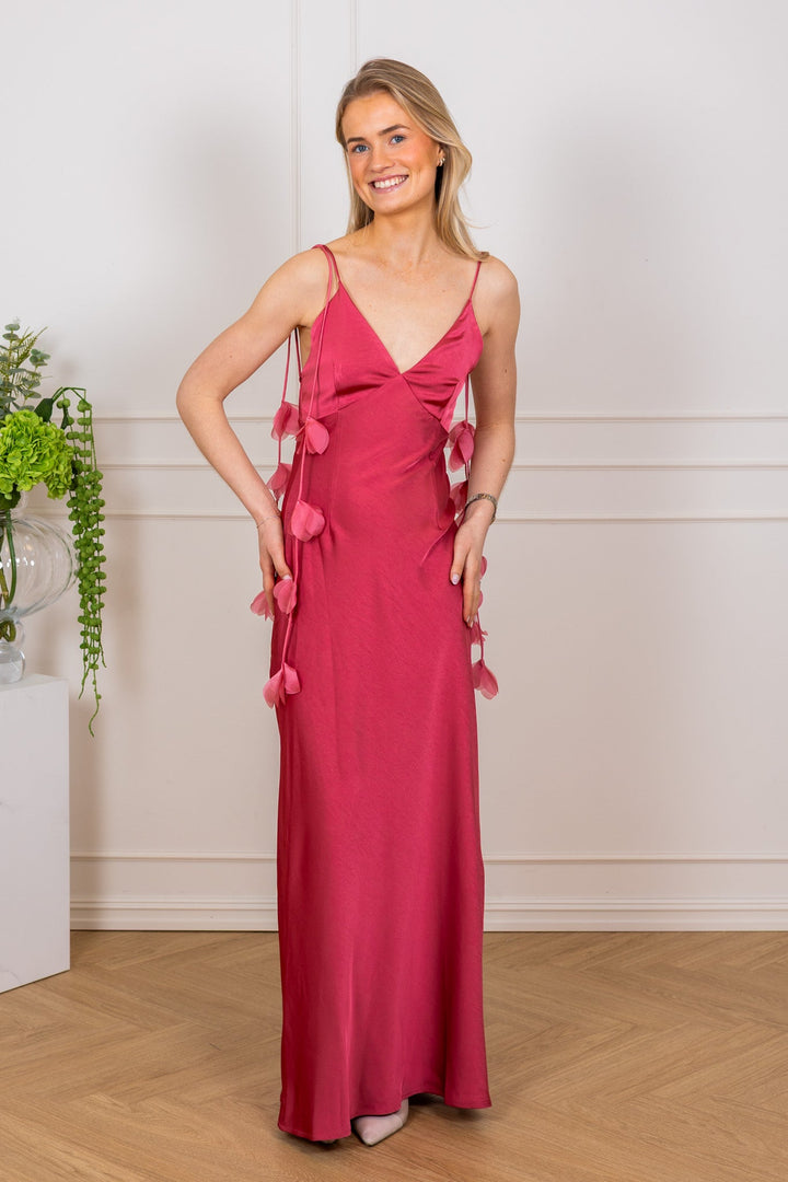 Colly Heavy Sateen Dress Cherry Pink | Kjoler | Smuk