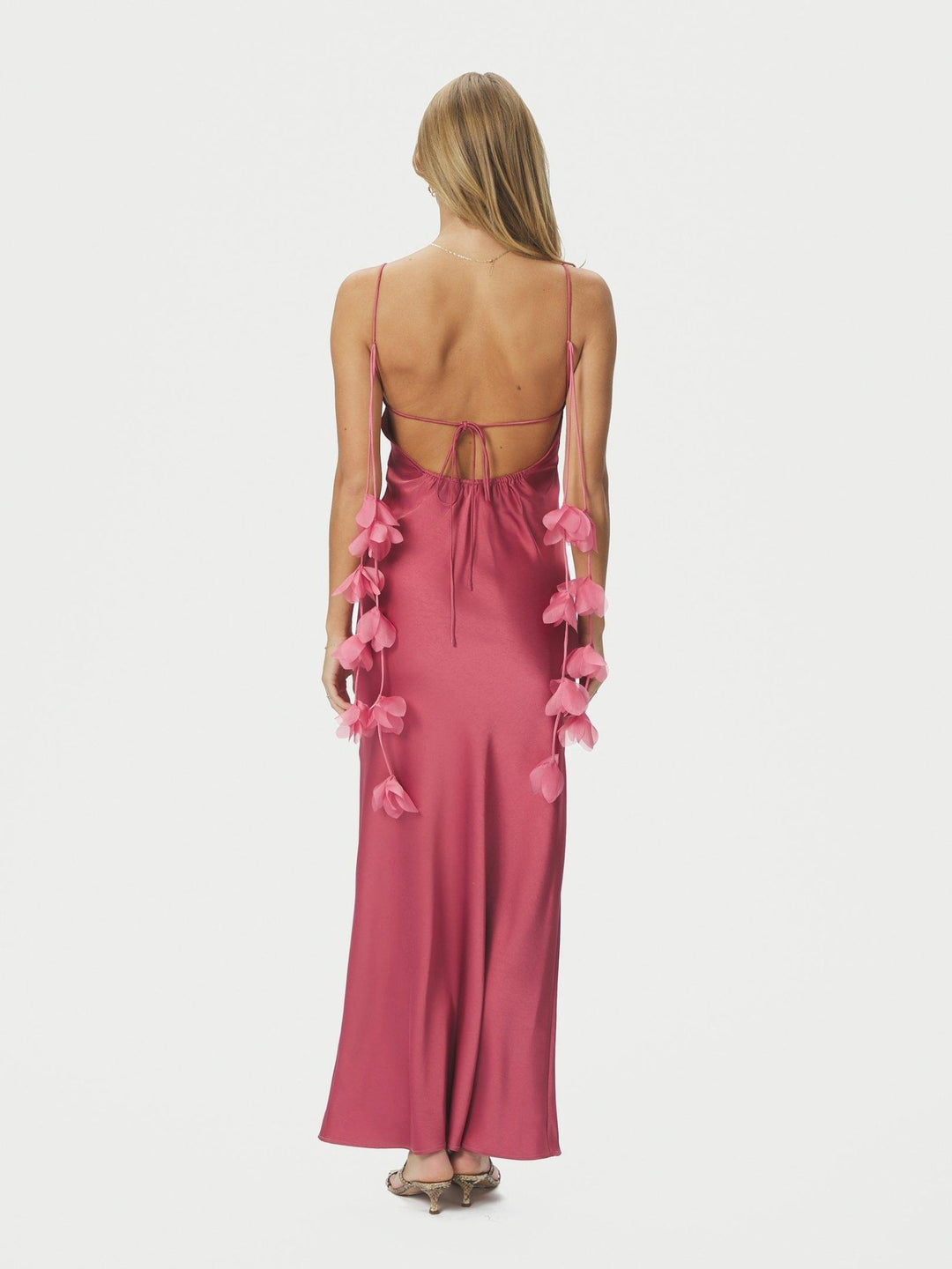 Colly Heavy Sateen Dress Cherry Pink | Kjoler | Smuk