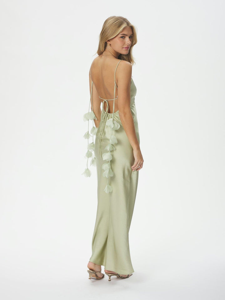 Colly Heavy Sateen Dress Mint Green | Kjoler | Smuk