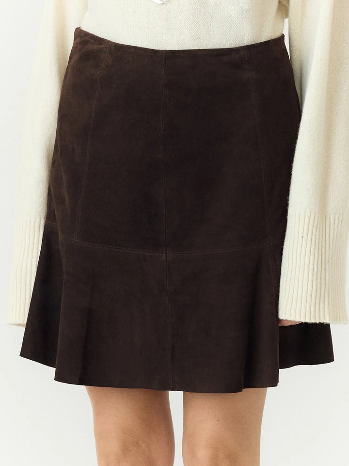 Colly Hw Suede Skirt Coffee Bean | Skjørt | Smuk