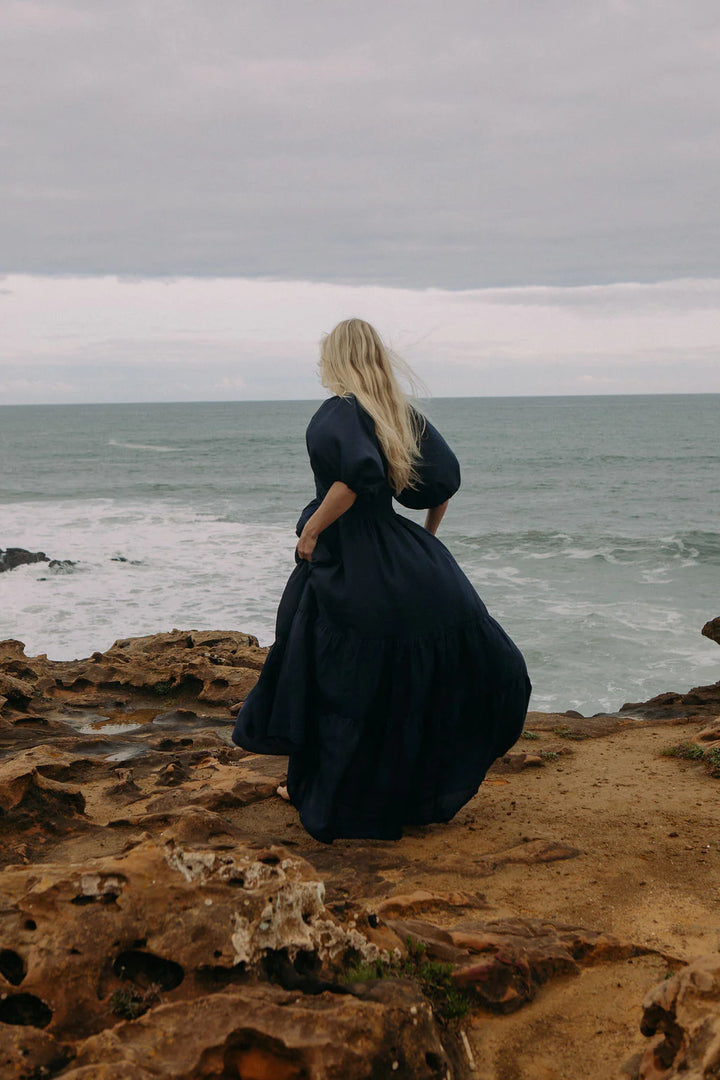 Deep Ocean Maxi Dress Dark Navy