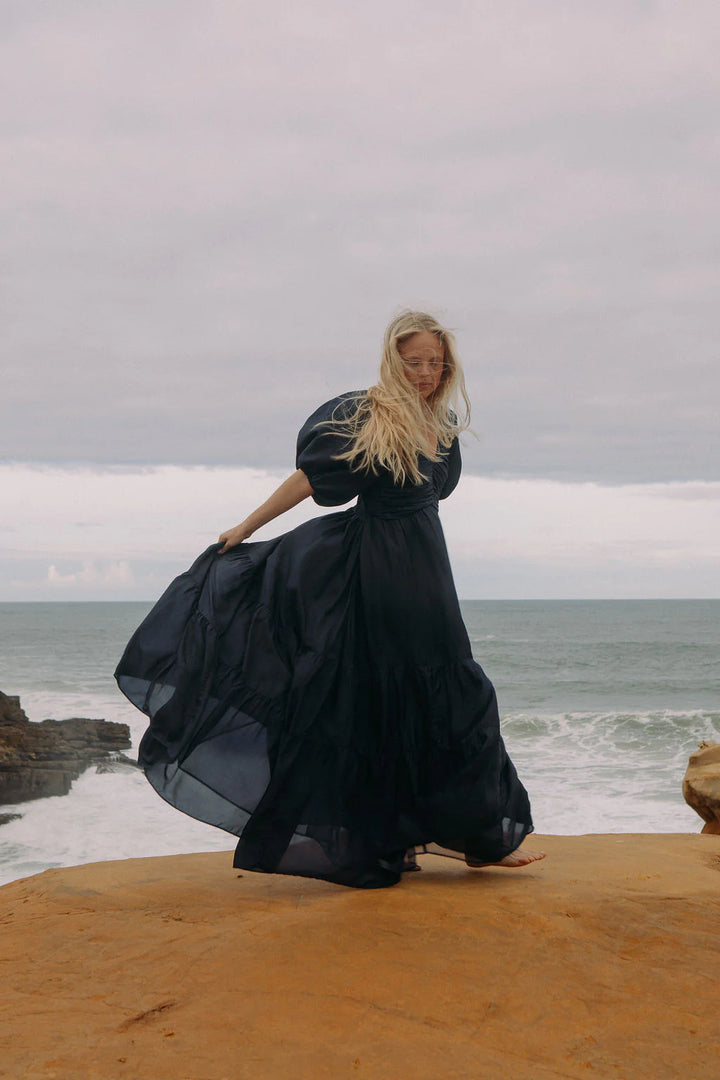 Deep Ocean Maxi Dress Dark Navy