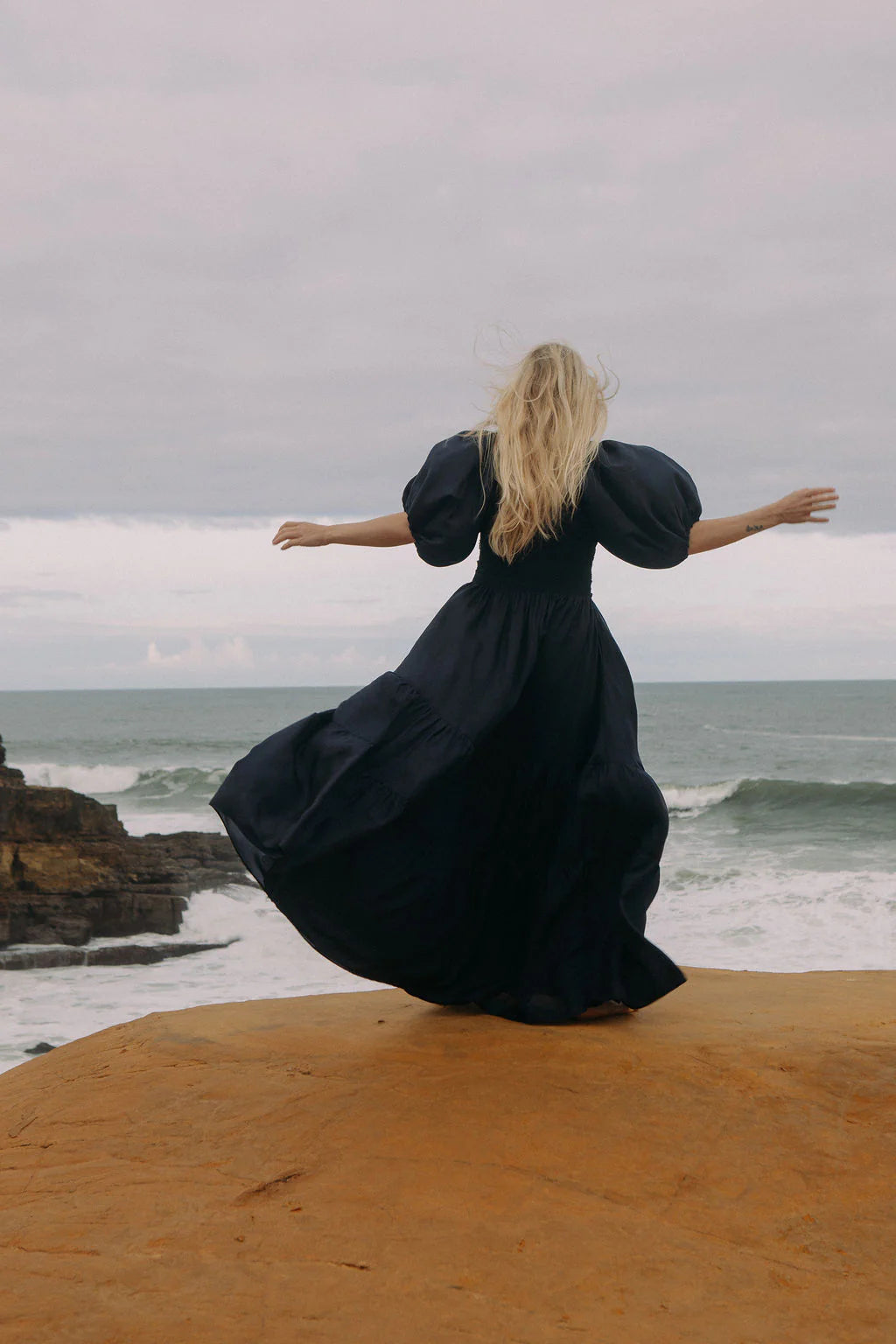 Deep Ocean Maxi Dress Dark Navy