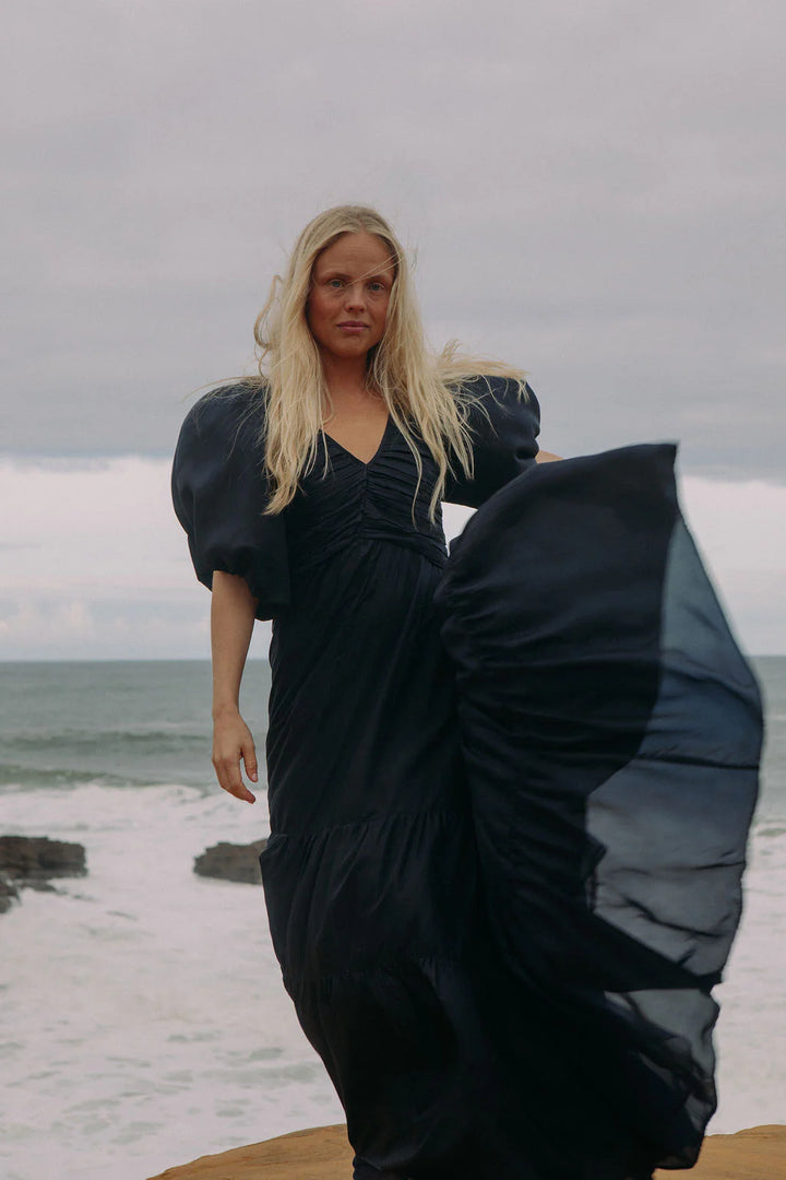 Deep Ocean Maxi Dress Dark Navy