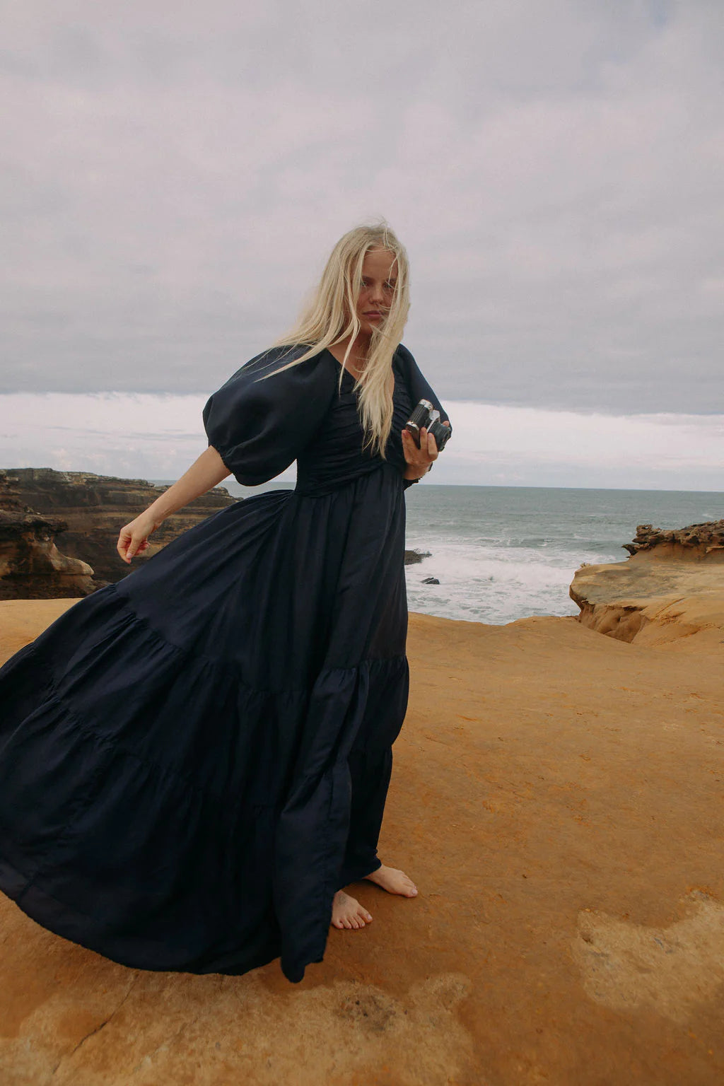 Deep Ocean Maxi Dress Dark Navy