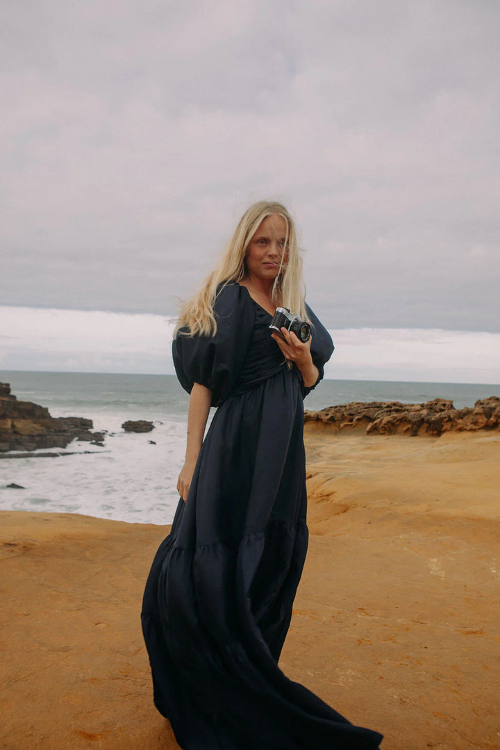 Deep Ocean Maxi Dress Dark Navy