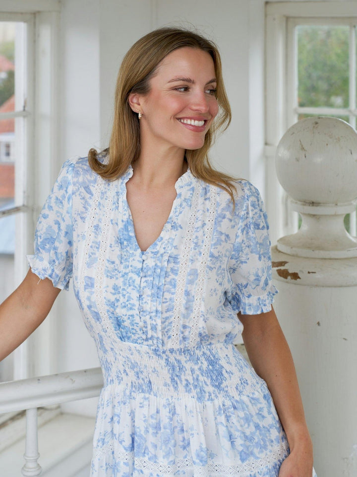 Constance Porcelain Dress Light Blue | Kjoler | Smuk