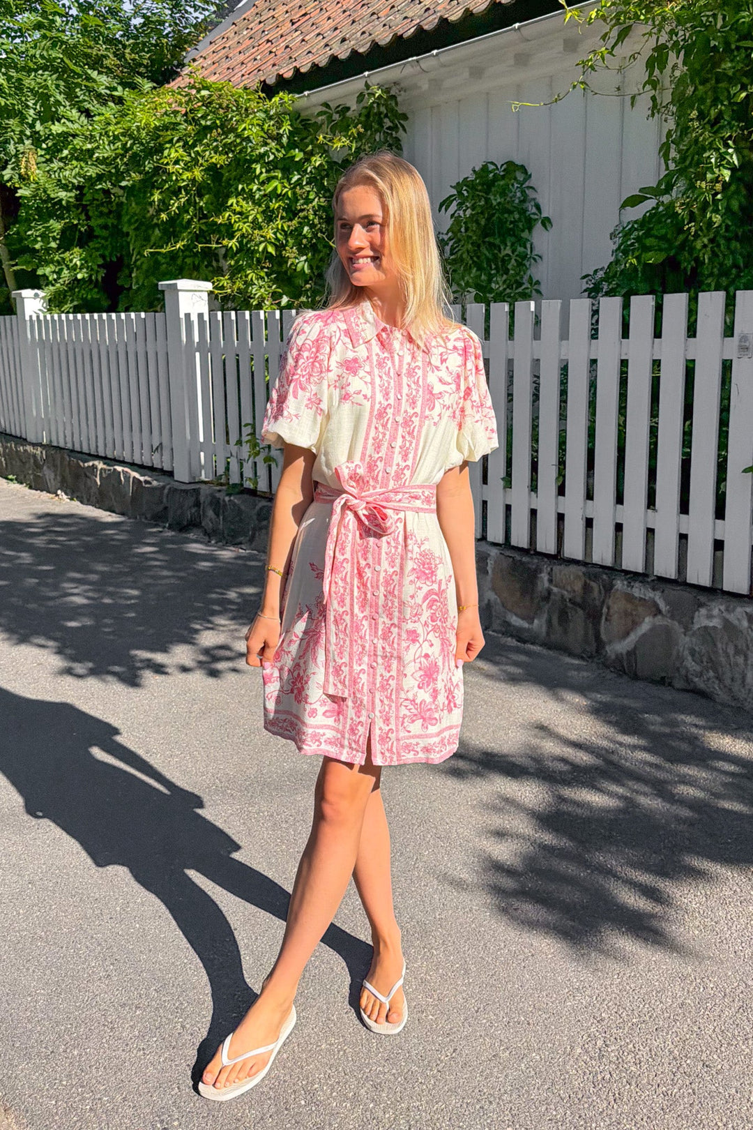 Coralina 2/4 Shirt Dress Pristine Coralina Print | Kjoler | Smuk