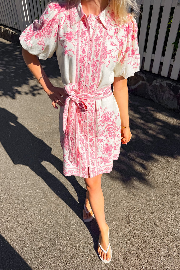 Coralina 2/4 Shirt Dress Pristine Coralina Print | Kjoler | Smuk