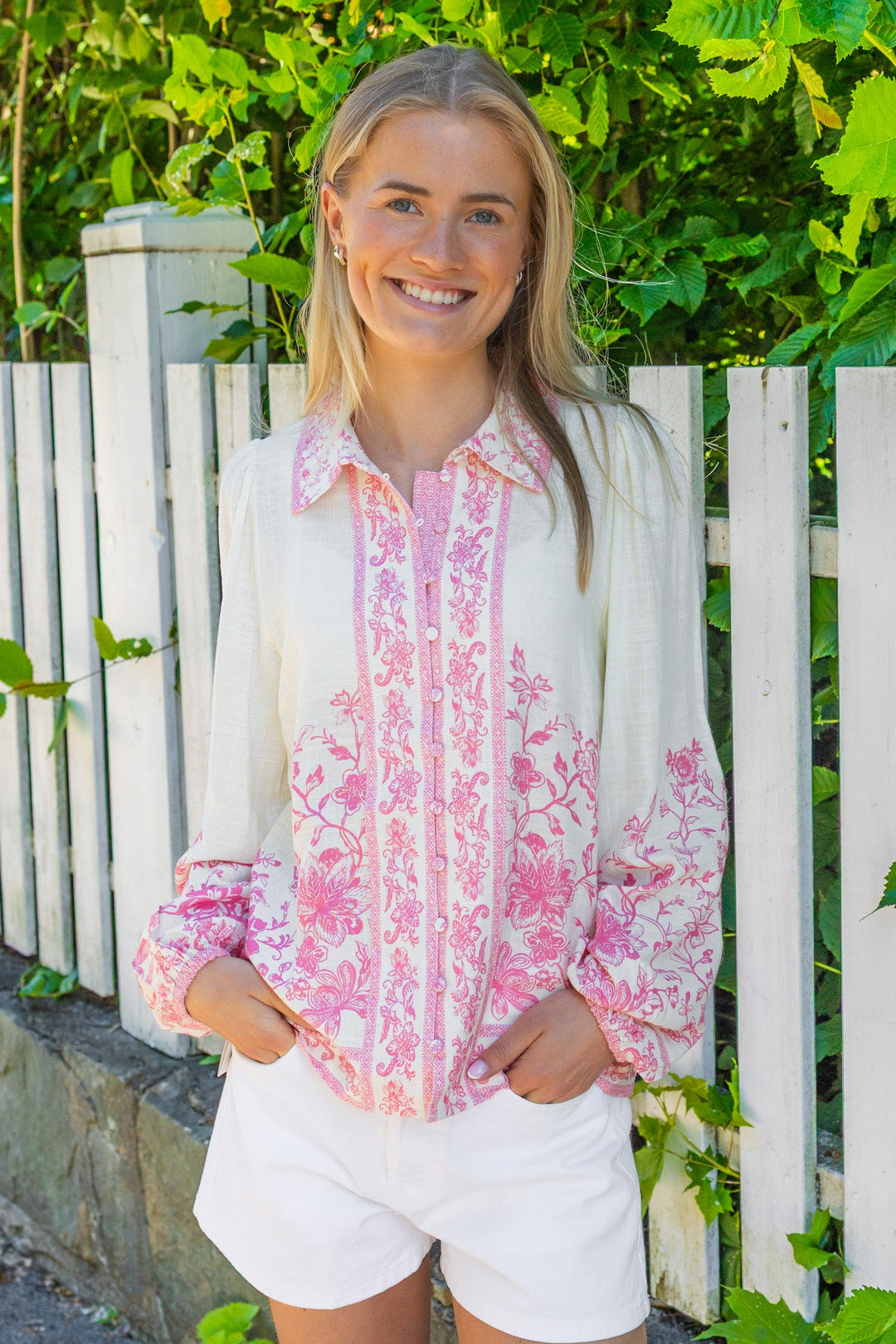 Coralina Ls Shirt Pristine Coralina Print | Skjorter og bluser | Smuk