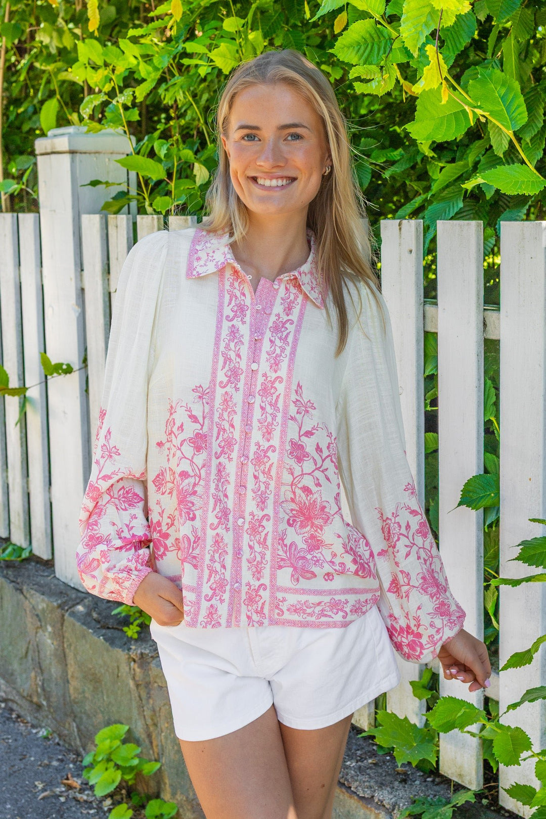 Coralina Ls Shirt Pristine Coralina Print | Skjorter og bluser | Smuk