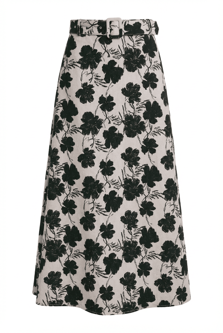 Cord Maxi Skirt Vintage Peony | Skjørt | Smuk