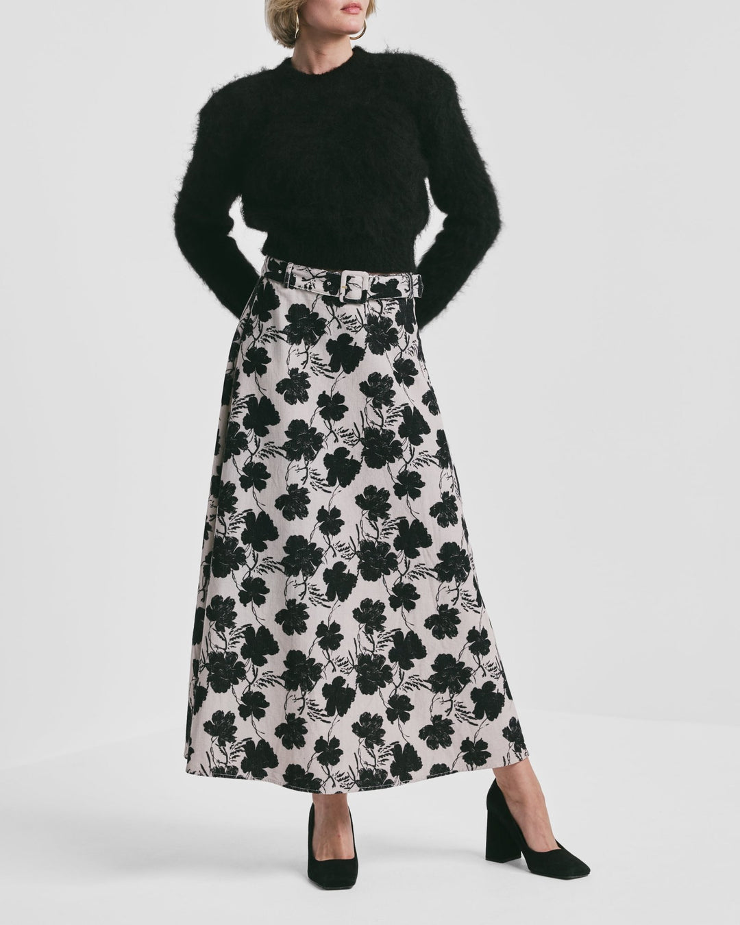 Cord Maxi Skirt Vintage Peony | Skjørt | Smuk - Dameklær på nett