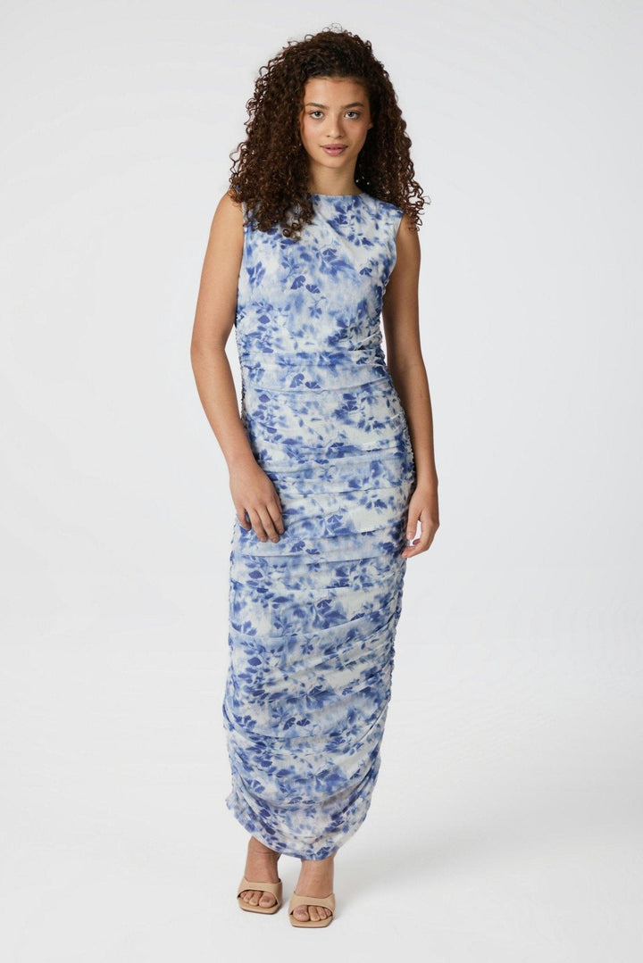 Corilina Long Mesh Dress Light Blue | Kjoler | Smuk - Dameklær på nett