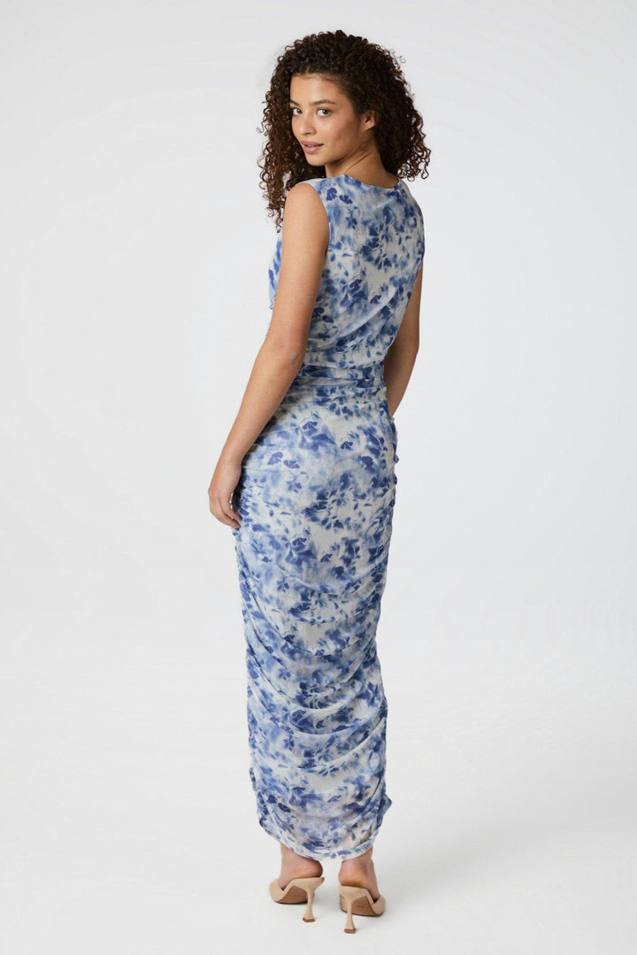 Corilina Long Mesh Dress Light Blue | Kjoler | Smuk - Dameklær på nett