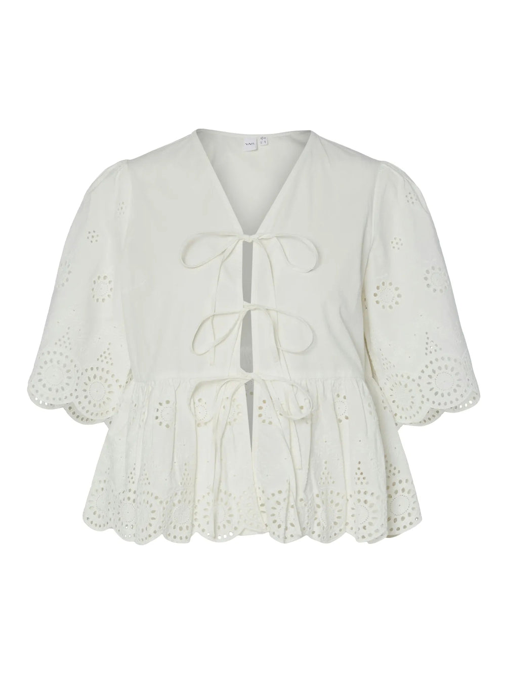 Cornelia 2/4 Tie Top Star White | Topper | Smuk