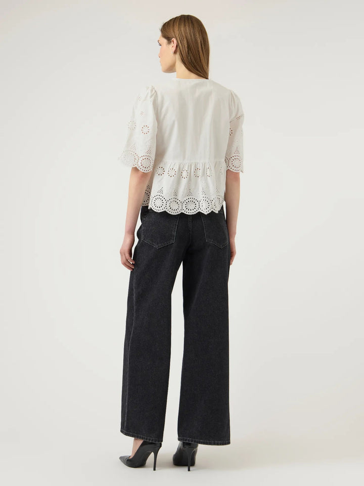 Cornelia 2/4 Tie Top Star White | Topper | Smuk