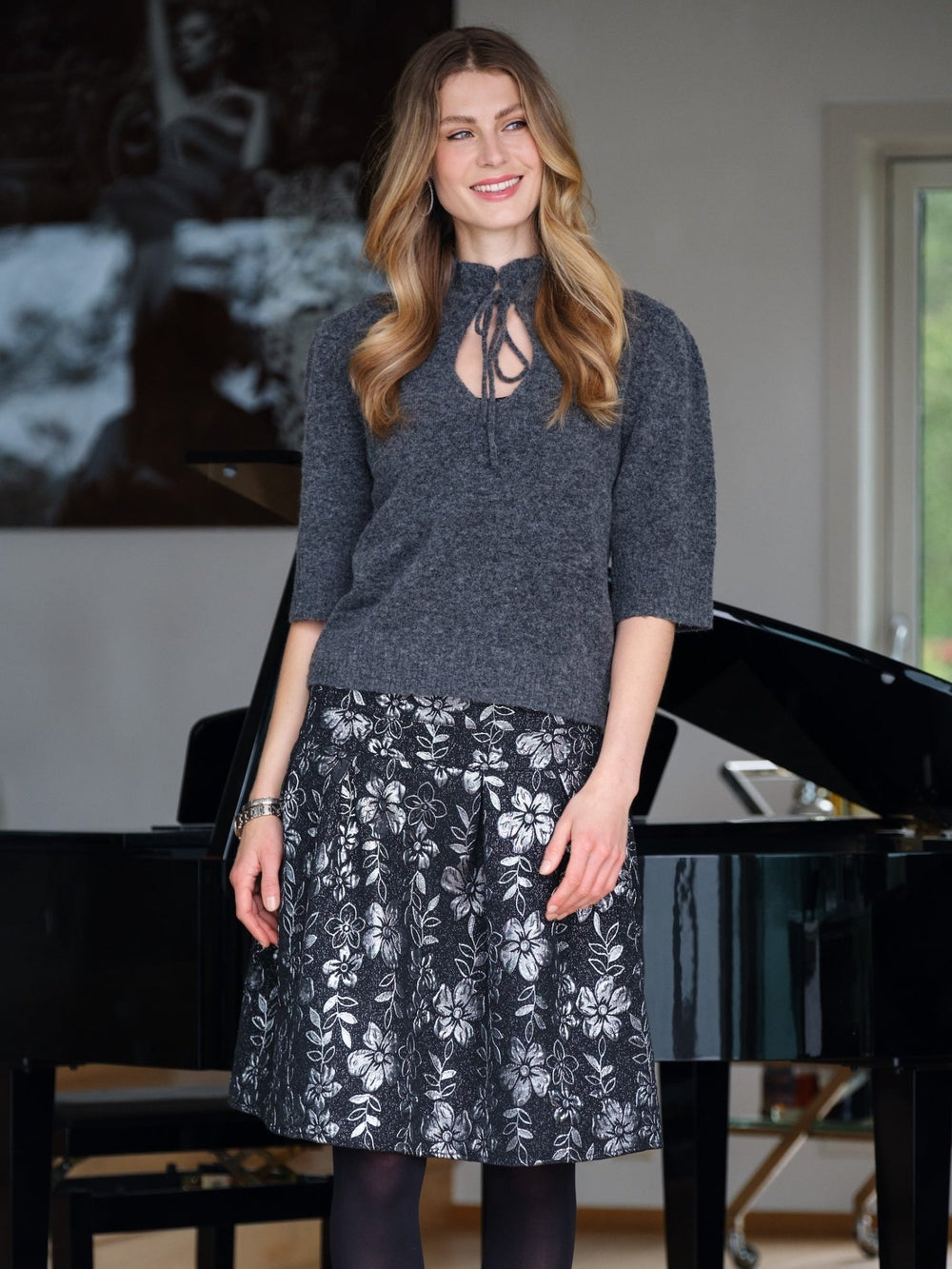 Cornelia Skirt Silver | Skjørt | Smuk - Dameklær på nett