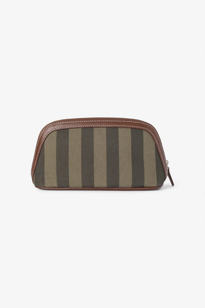 Cosmetic Pouch Small Green Stripe | Accessories | Smuk