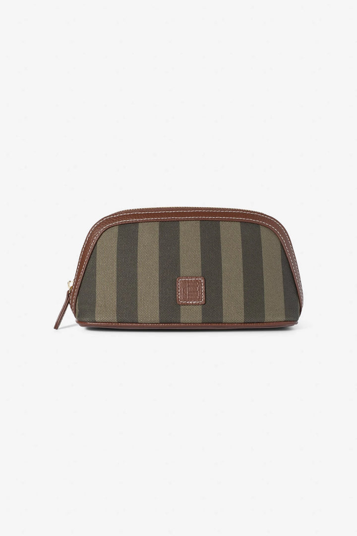 Cosmetic Pouch Small Green Stripe | Accessories | Smuk