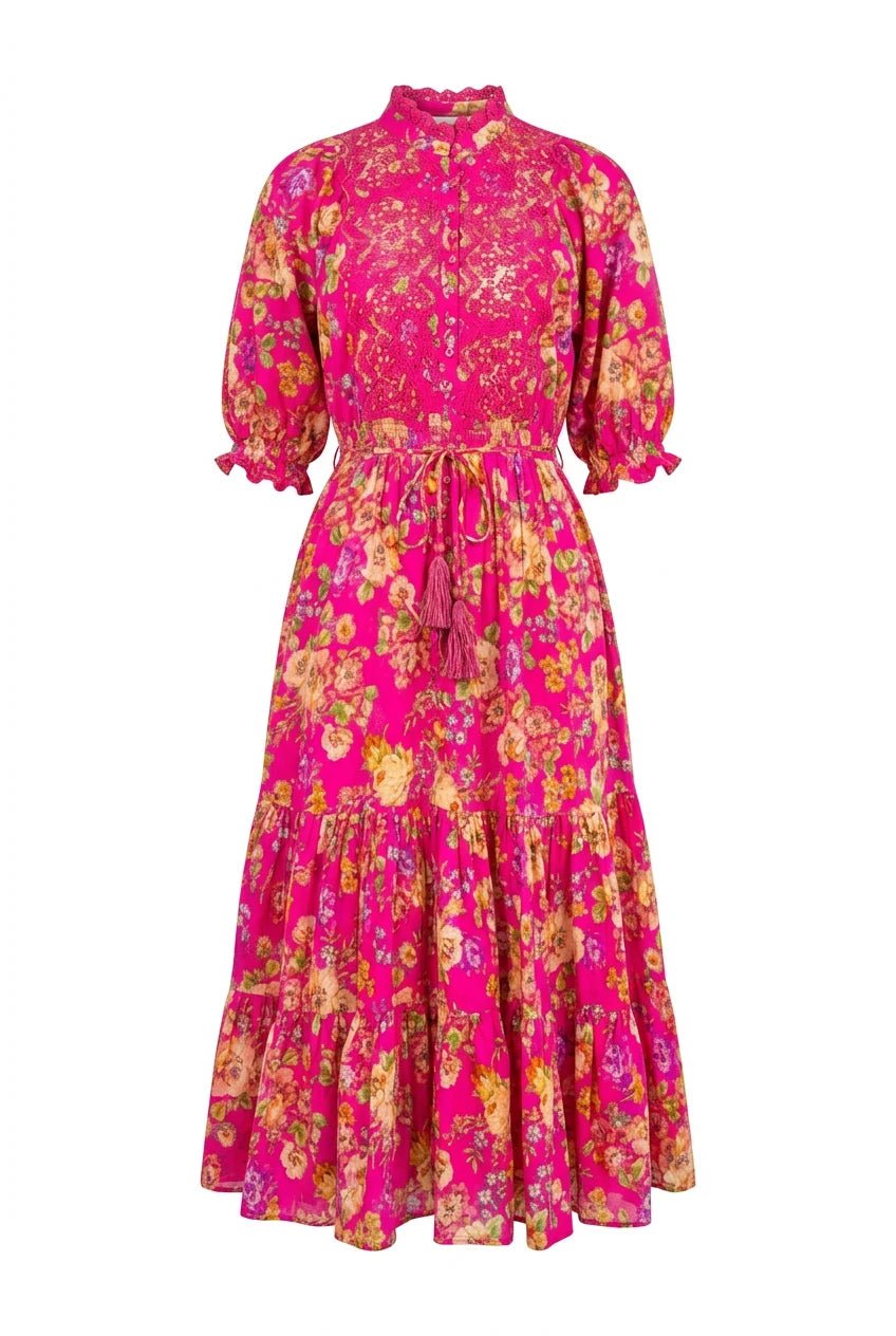 Cotten Slub Midi Dress Rosalie | Kjoler | Smuk