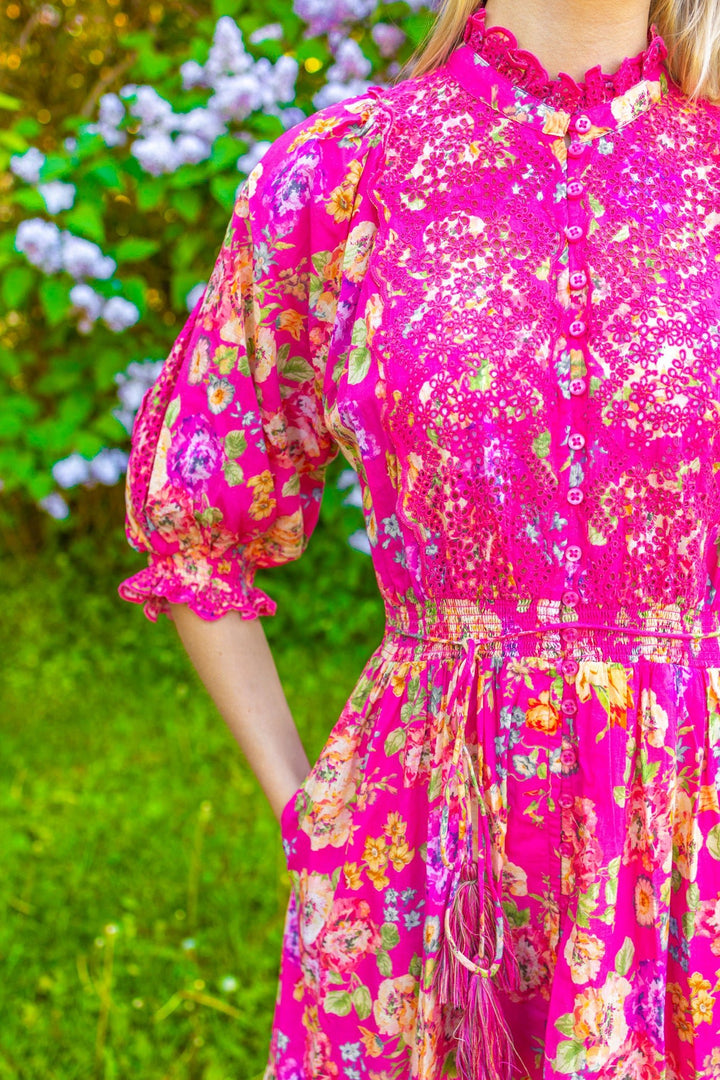 Cotten Slub Midi Dress Rosalie | Kjoler | Smuk