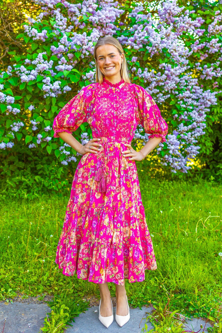 Cotten Slub Midi Dress Rosalie | Kjoler | Smuk