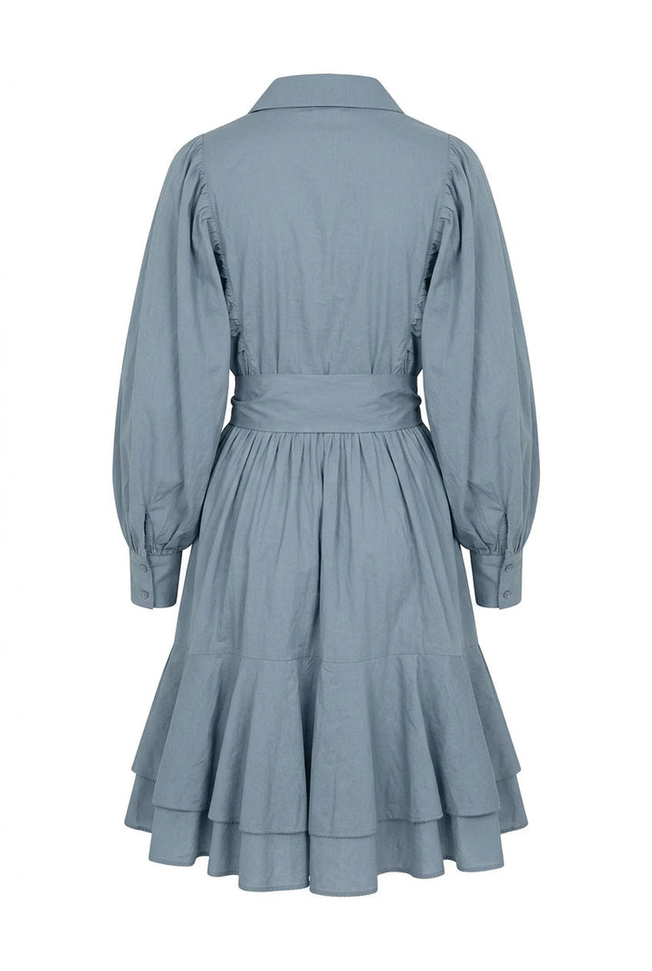 Cotton Ranch Dress Breezy Blue | Kjoler | Smuk