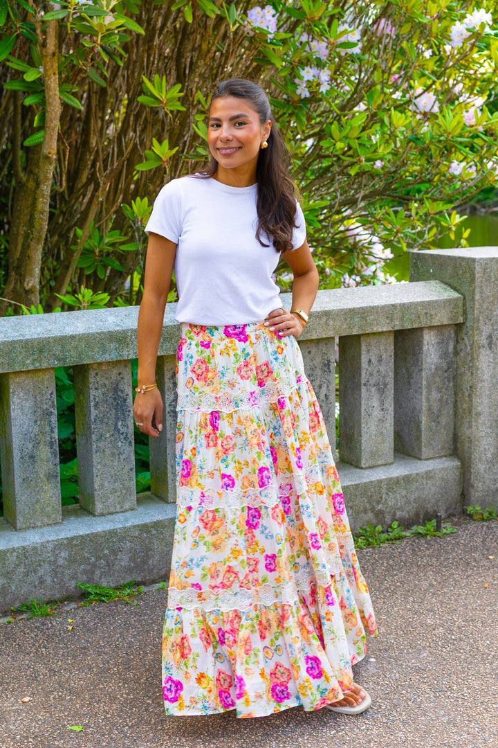 Cotton Slub Maxi Skirt Flora | Skjørt | Smuk
