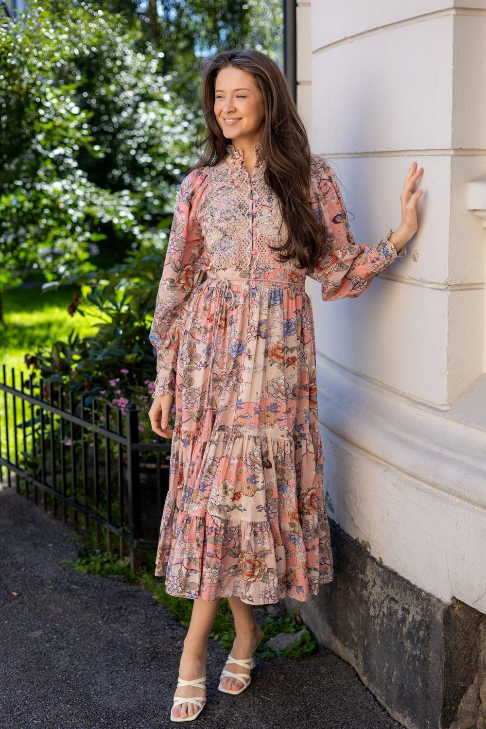 ByTiMo - Cotton Slub Midi Dress Botanical