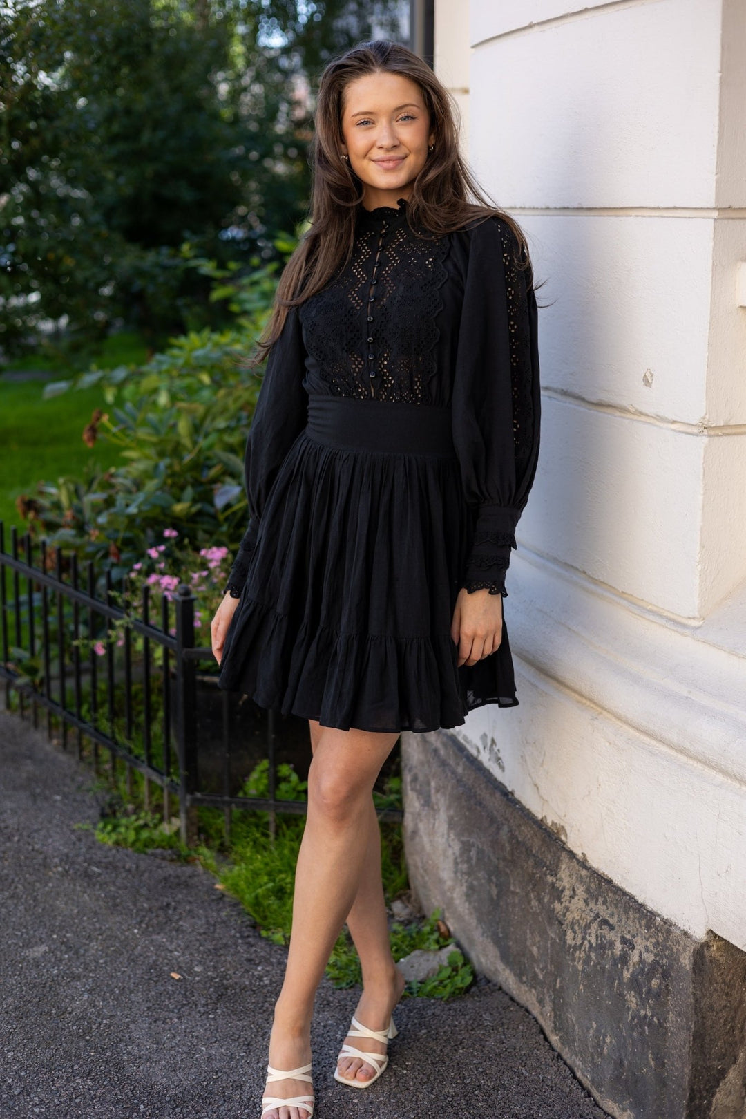 bytimo cotton slub mini dress ByTiMo - Cotton Slub Mini Dress Black