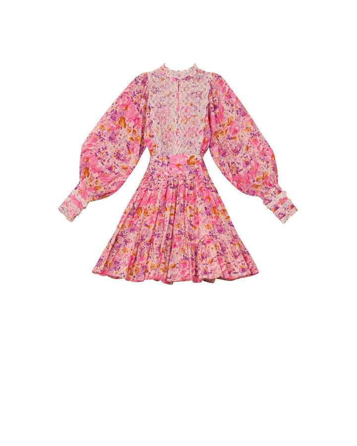 Cotton Slub Mini Dress Hydrangea | Kjoler | Smuk - Dameklær på nett
