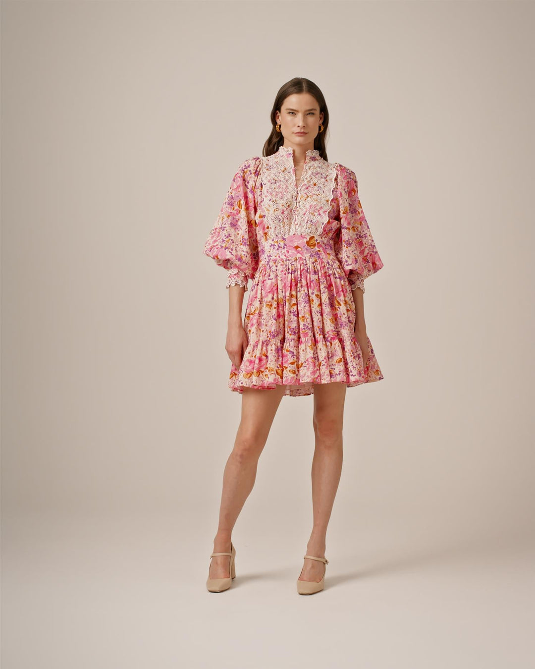 Cotton Slub Mini Dress Hydrangea | Kjoler | Smuk - Dameklær på nett