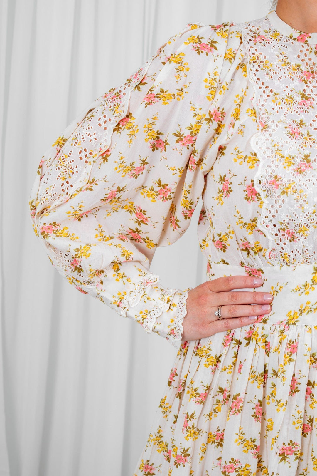 Cotton Slub Mini Dress Vinyl Wallpaper | Kjoler | Smuk - Dameklær på nett